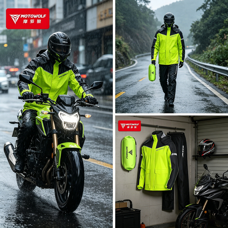 Motorcycle Rain Suit - Accessoires de pluie pour moto MOTOWOLF,