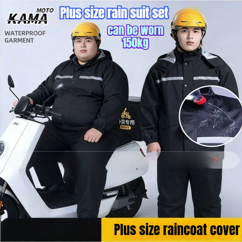 Motorcycle Rain Suit - Ensemble imperméable réfléchissant 9XL pour homme